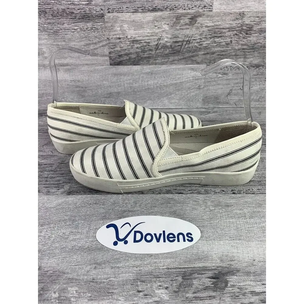 Joie Womens Striped Slip-On Casual Shoes Size 7.5